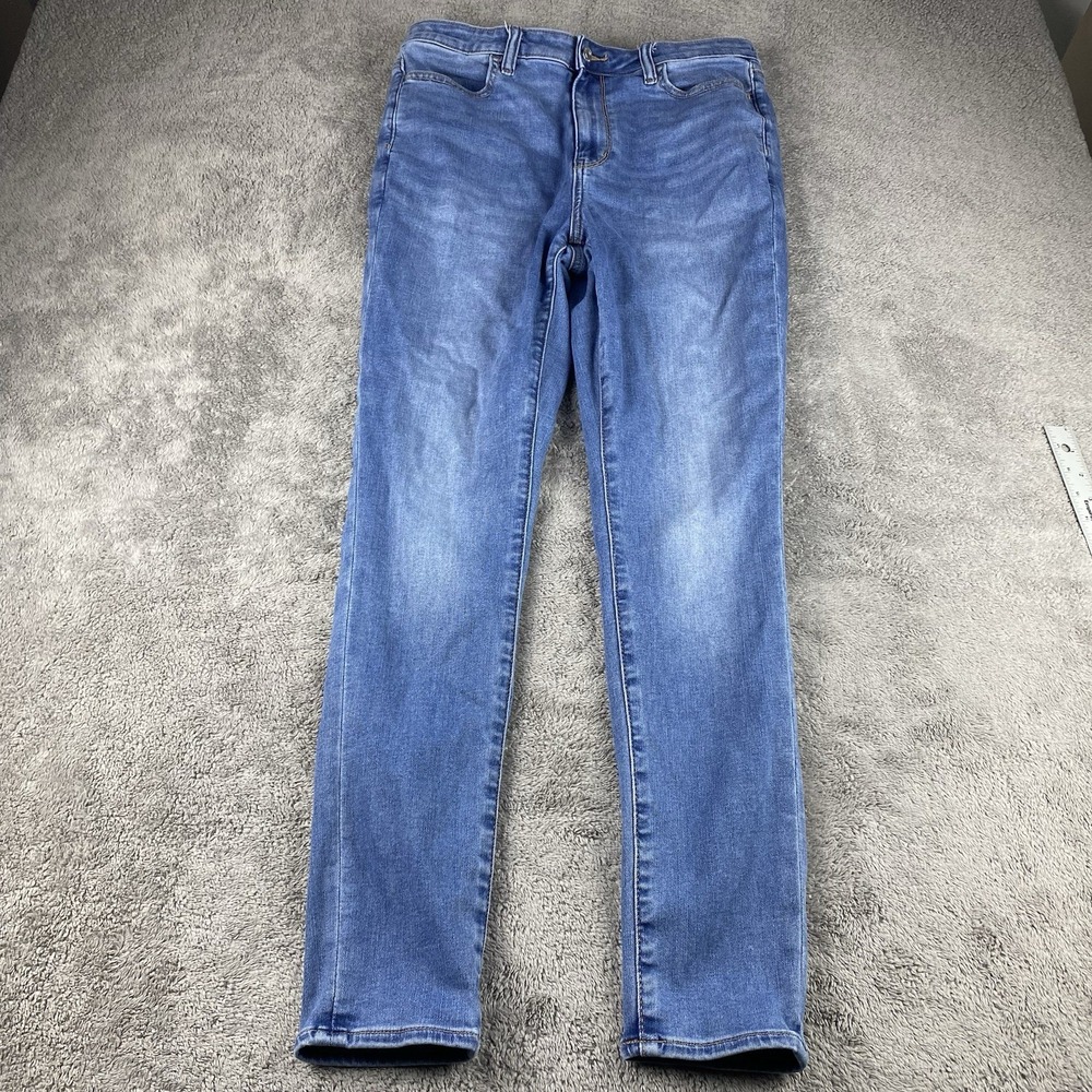 American Eagle Super High Rise Jegging Jeans Womens 10 R Blue Next Level Stretch